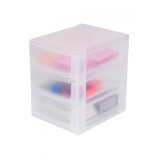 Маленький Органайзер-Штабелер Pearl Life С 3 Ящиками, полупрозрачный - 3 miniature