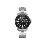 Kenneth Scott Men's Analog Black Dial Watch - K22043-SBSB - 1 miniature