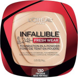 L'Oreal Paris Makeup Infallible Fresh Wear Foundation in a Powder, Up to 24H Wear, True Beige, 0.31 oz. - 1 miniature