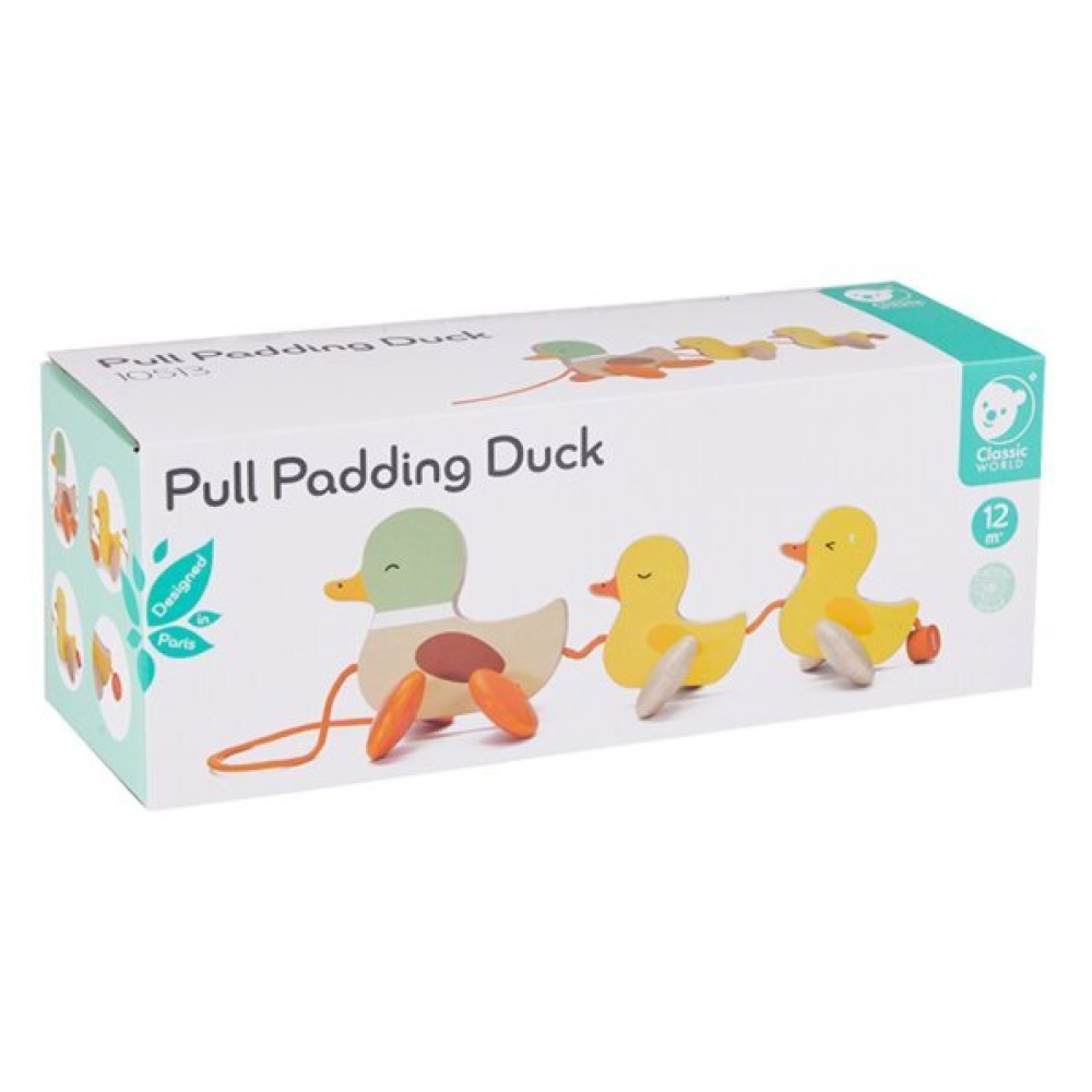Classic World Pull Along Padding Duck - 5