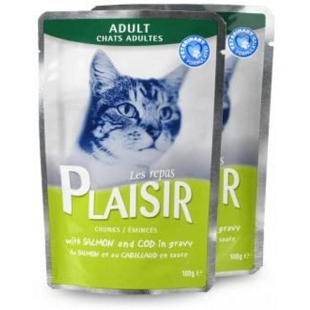 Plaisir / Cat food, Cats chunks in gravy, 12 x 3.5 oz (100 g) - 4
