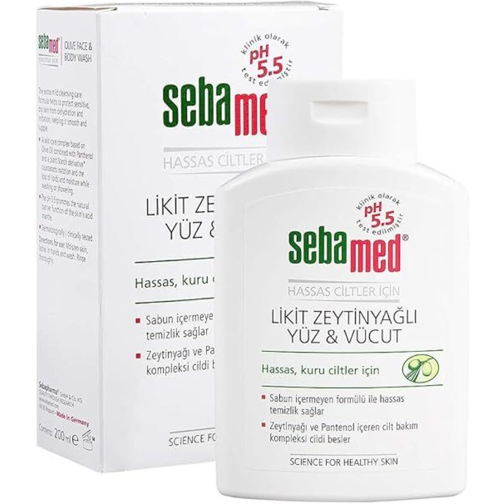 Sebamed Olive Soap Face&Body Wash 200ml - 1