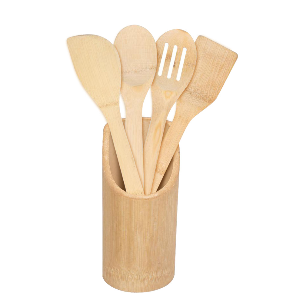 HomePro 4 Шт. Бамбуковая Посуда - 1