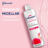 Johnson's Micellar Water, Fresh Hydration, Rose-Infused Cleansing Water, 400ml - 2 miniature