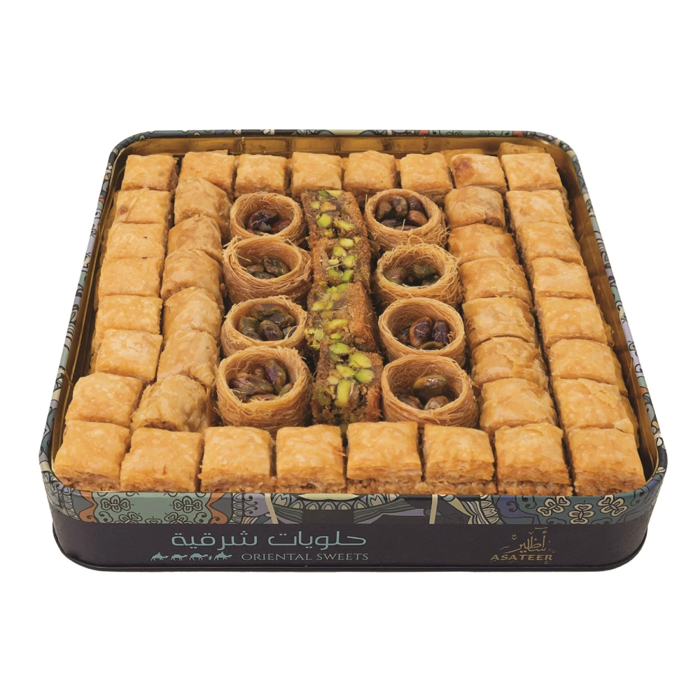 Asateer, Assorted Baklawa, Tin can, 750 g - 1