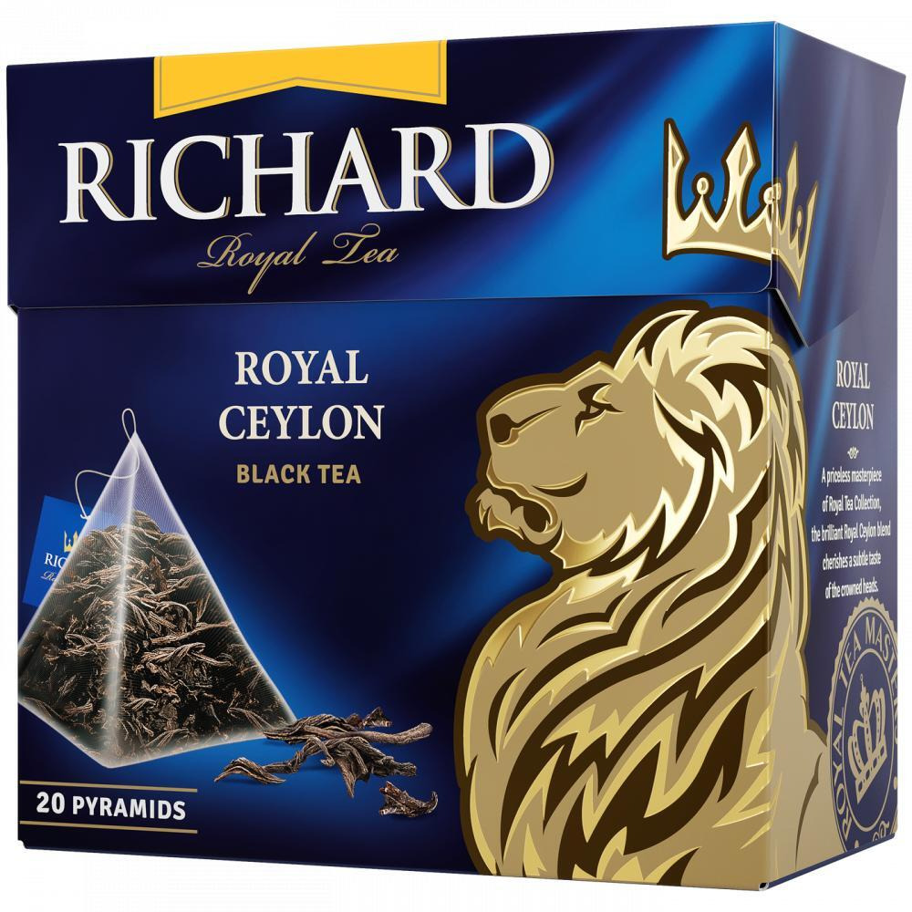 RICHARD Royal Ceylon, Classic Black Tea in Pyramids, 20 x 1, 7 g - 1