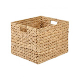 Homesmiths Water Hyacinth Basket with Iron Frame 40 x 37 x 30.5 cm - 1 miniature
