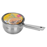 Fissman Saucepan Felina 14cm/1.1LTR With Lid Stainless Steel - 7 miniature