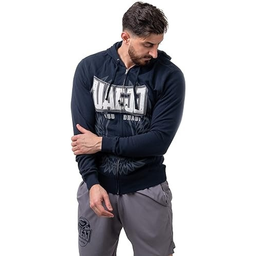 UAEJJ Jiu-Jitsu Falcon Wing Hoodie for Men- L - 2