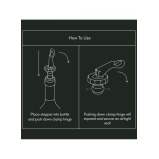 Viners Barware Clamp Bottle Stopper Set of 2 - 3 miniature