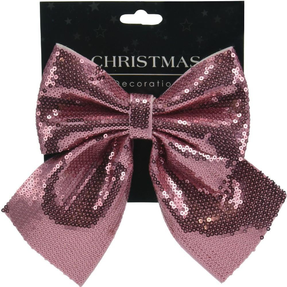 كوبمان قوس عيد الميلاد PAILLETTE 17 سم وردي - 1