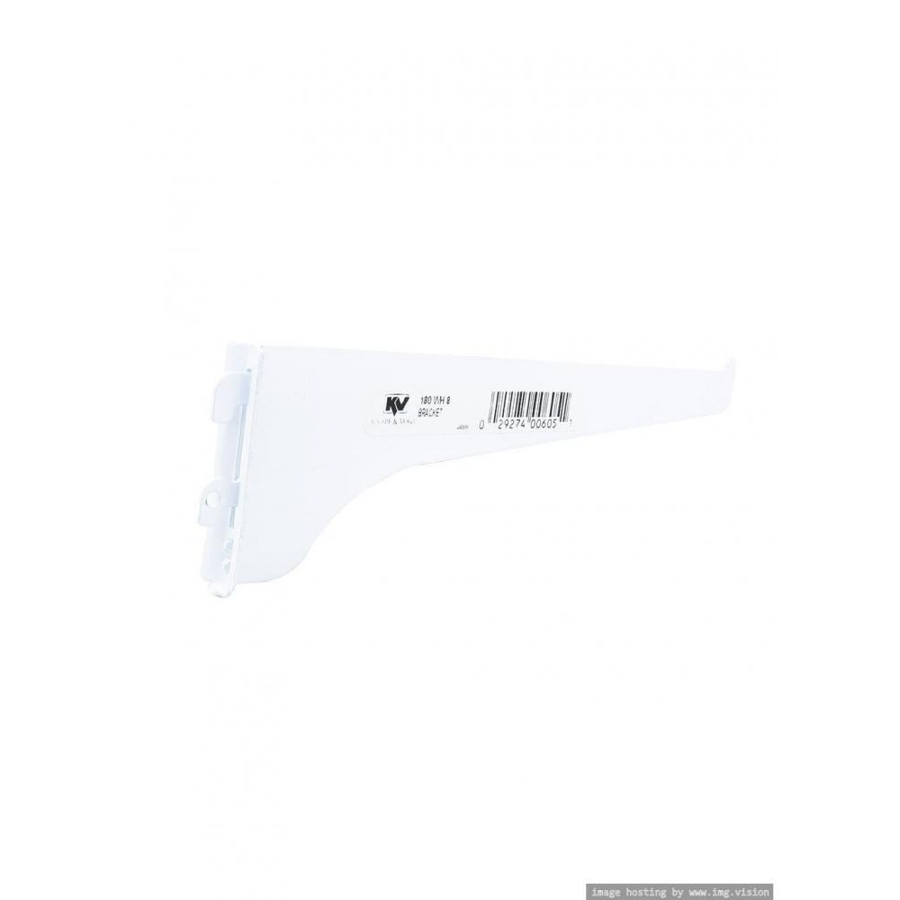 حامل رف أبيض من Knape Vogt مقاس 8 بوصات - 1