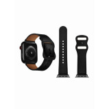 Perfii Infinity Solid Leather Replacement Band For Apple Watch 41, 40, 38 mm Series 8/7/6/5/4 SE - 2 miniature