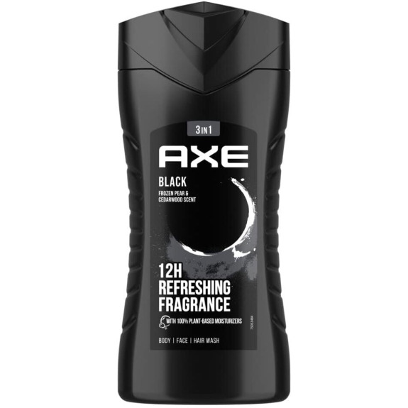 Axe, Men shower gel, Black, Frozen pear and cedarwood, 6.9 fl. oz. (250 ml)