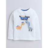 Boys' 3-Piece Set Tracksuits- Off-white Long tee, Blue fullzipper Hoody Jacket and Jogger , (12-18 M) - 2 miniature