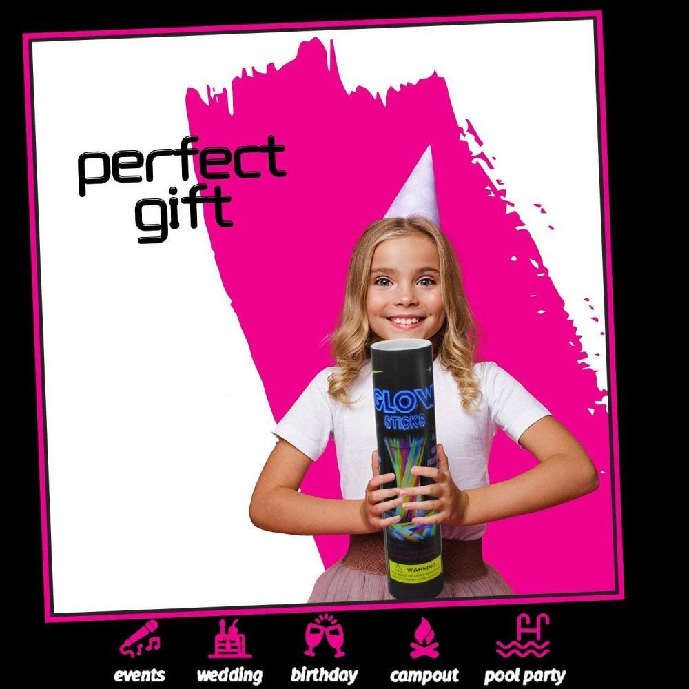 Swipply / Glow sticks, Party supplies set of 200 stick, 8 colors - 3