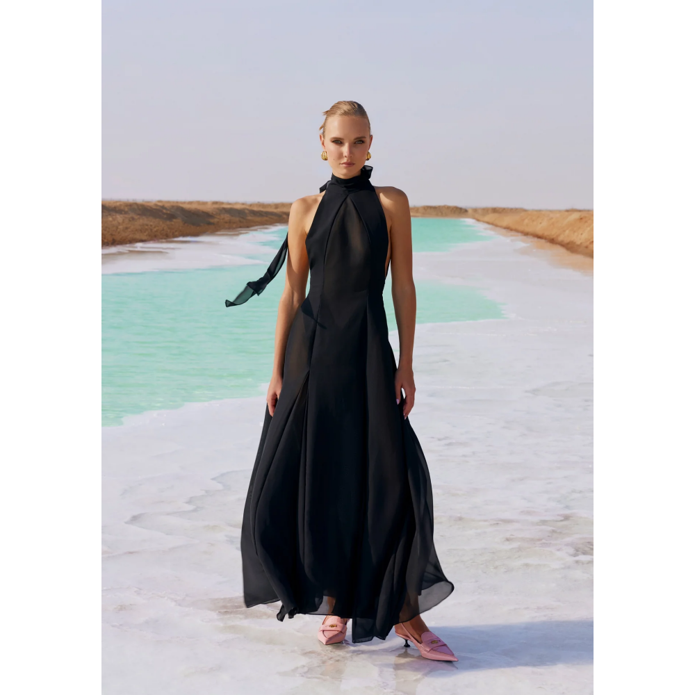 GIA, Женское платье, ПОЛИЭСТЕР, Размер S, Черный - 1