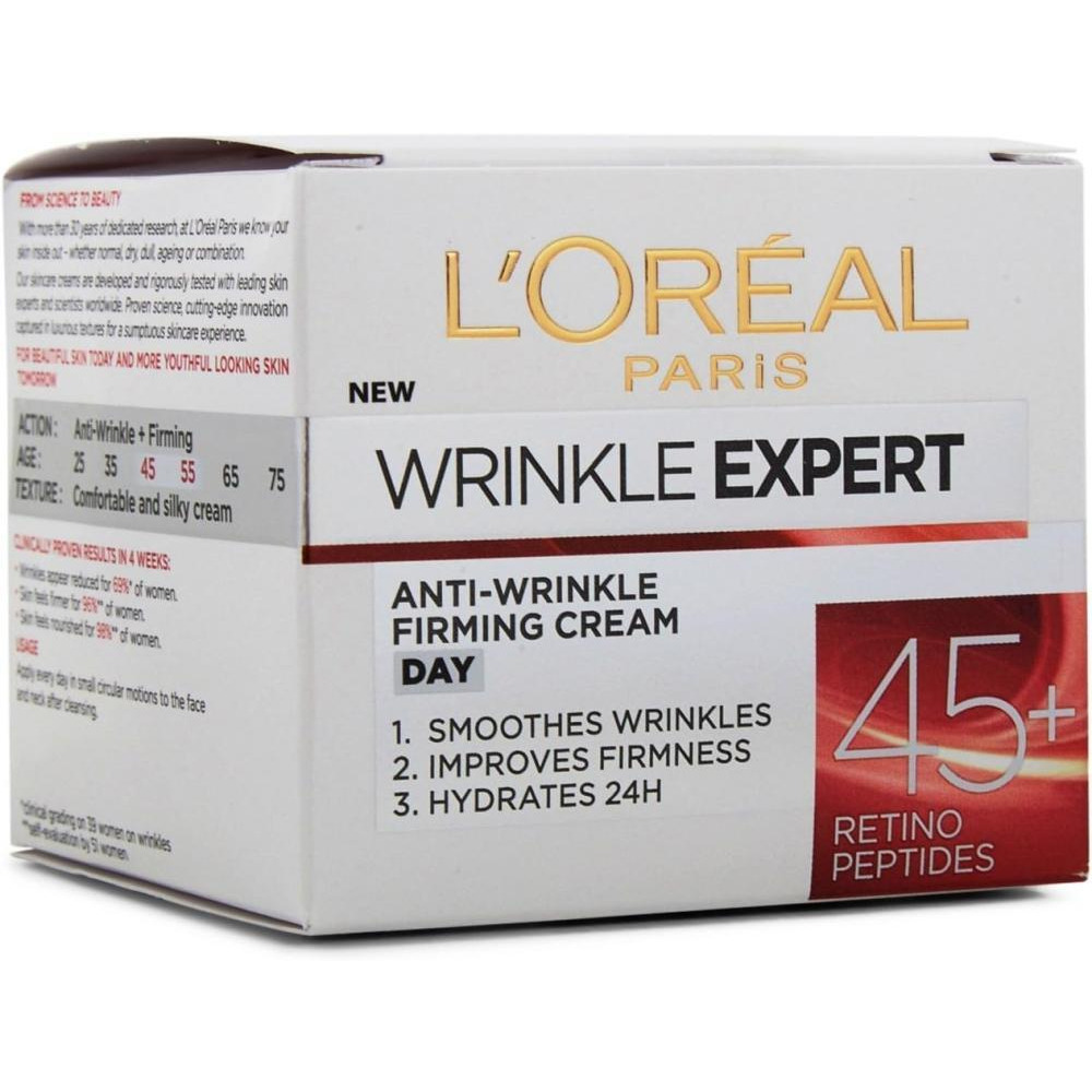 LOreal Anti-Wrinkle Expert Firming Day Cream with Retino Peptides (for Age 45+) 50 mL - 1