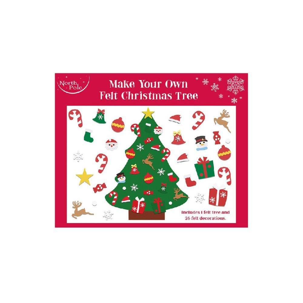 North Pole Make Your Own Felt Christmas Tree 70 x 96 cm - 1
