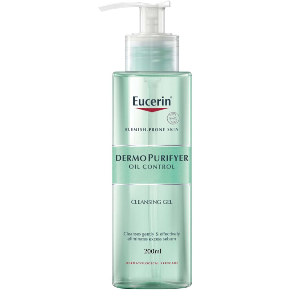 Eucerin DermoPurifyer Oil Control Face Cleansing Gel, 200ml - 1
