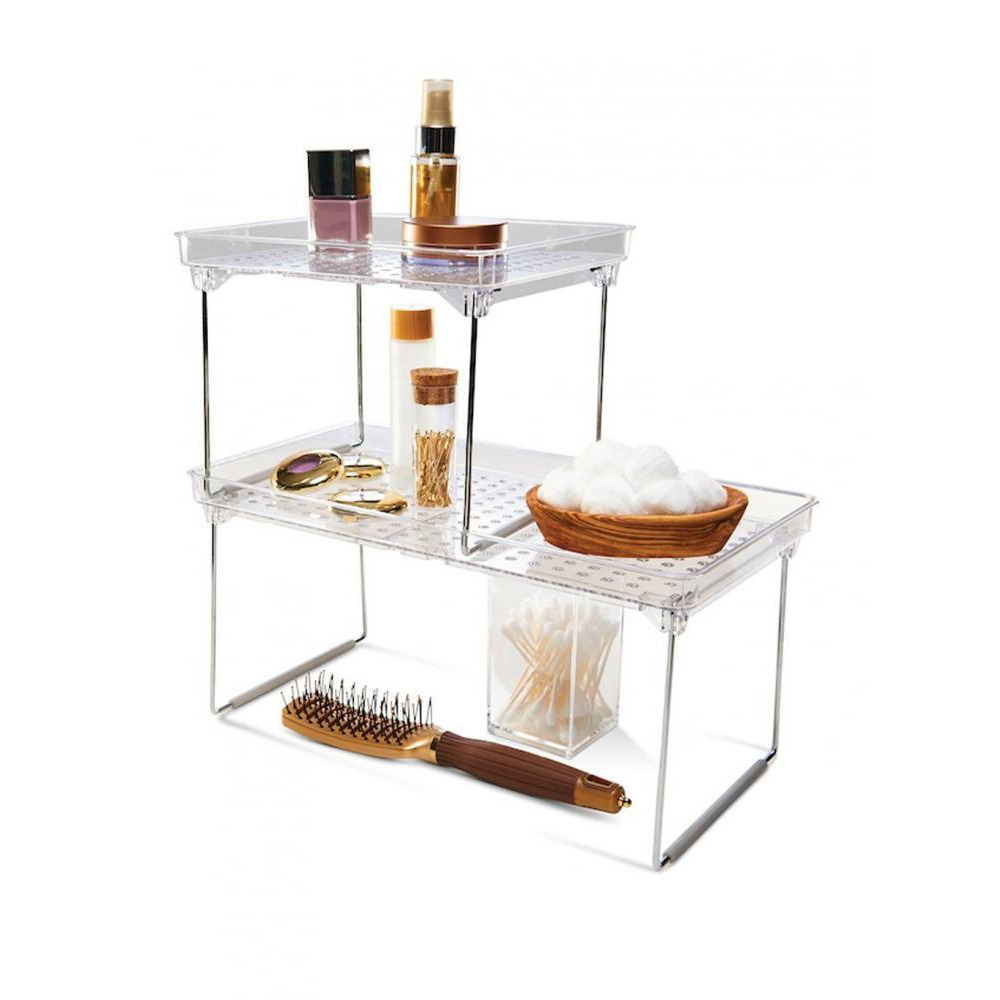 Маленькая Штабелируемая Полка Madesmart с Прозрачными Отверстиями - 1