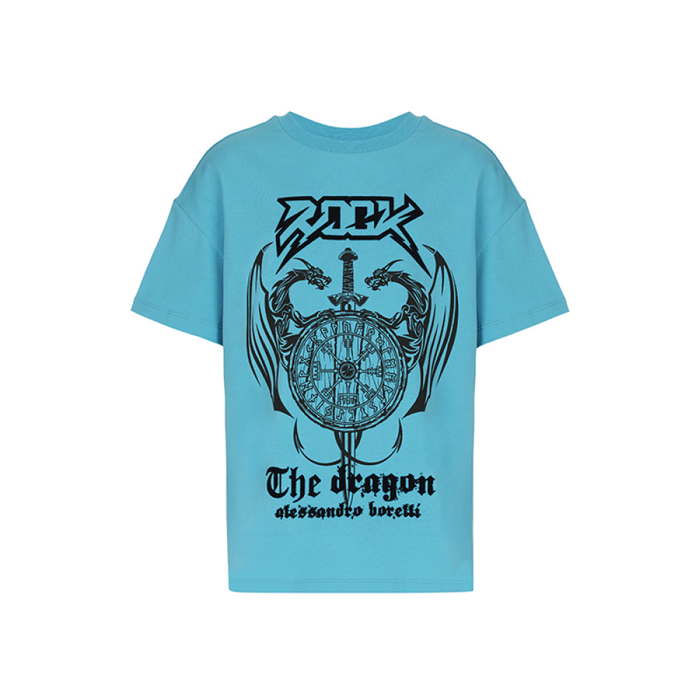 T-shirt for boys Alessandro Borelli (Turquoise), size 8, 128 - 2