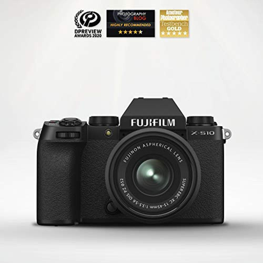 Fujifilm X S10 Mirrorless Digital Camera XF15 45 mm Lens Kit, Black, 16670106, XS10, 15-45 Kit - 3