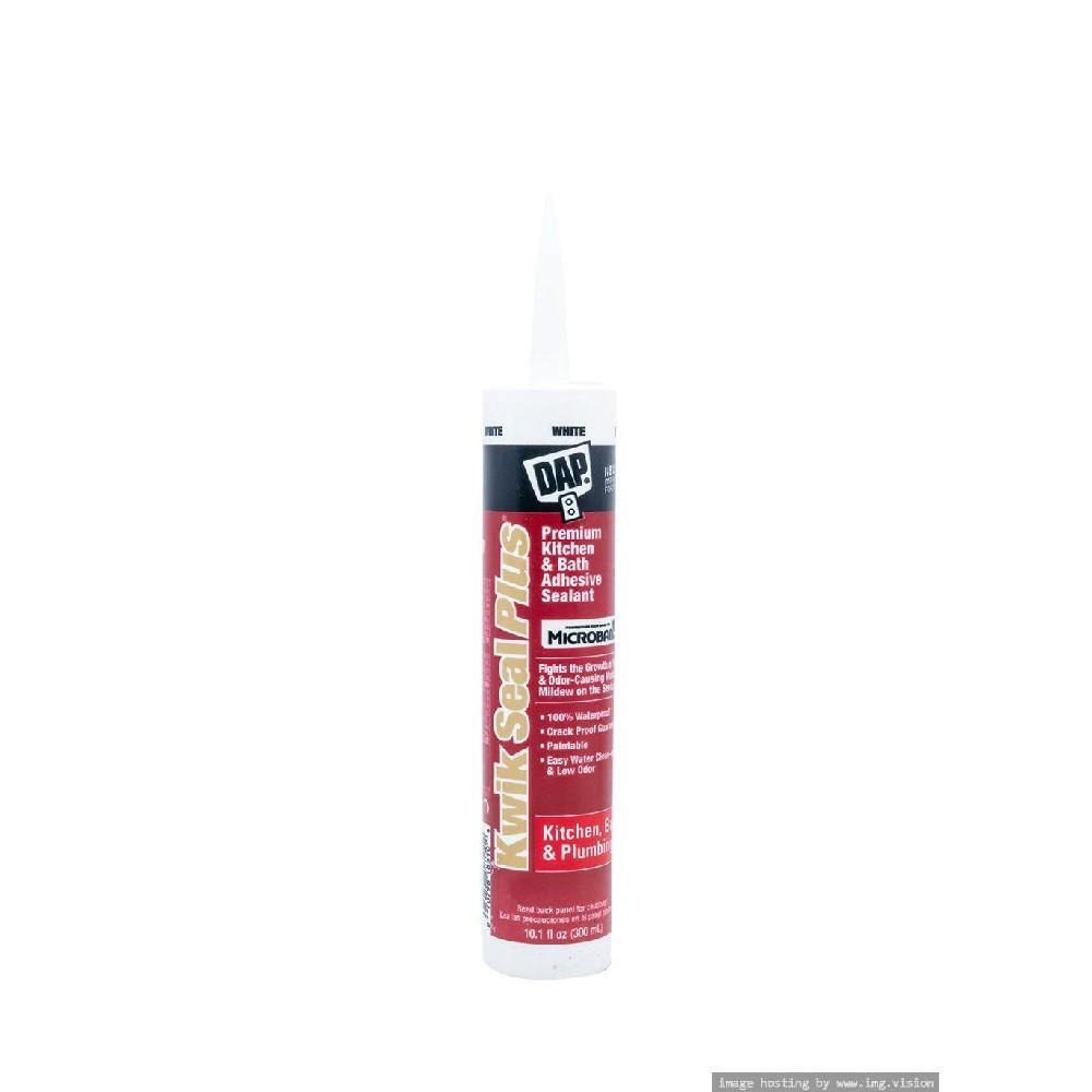 DAP 10.1Oz Kwik Seal Plus Antimicrobial Caulk White - 1