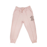 طقم مكون من قطعتين للبنات، جاكيت بأكمام طويلة وبنطال رياضي (3-4 سنوات) - وردي - 3 miniature