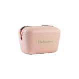 Polarbox Classic Cooler Box with Leather Strap, Nude - Olive Green Rigid Thermal Insulated Ice for Beach, Picnic Party Convertible Lid Polypropylene I - 2 miniature