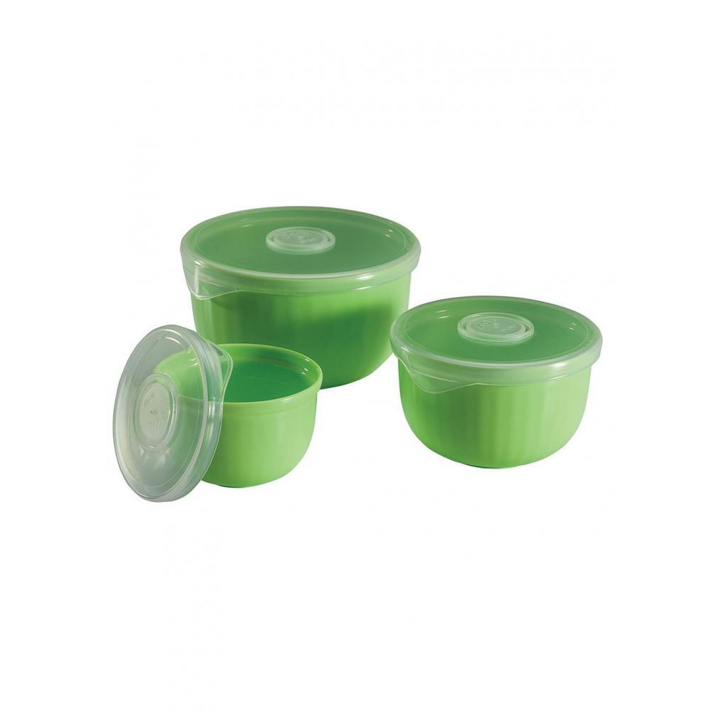 Hutzler Prep-Ease Prep Bowl Set, Assorted Colors - 3