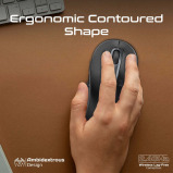 ماوس بروميت كين البصري اللاسلكي ثنائي الوضع مع اتصال BT وRF - 5 miniature