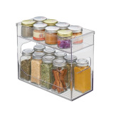 InterDesign Linus Two Tier Spice Rack Clear - 1 miniature