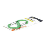 حلقة تسلق مزدوجة من الألومنيوم من NITE Ize S-Biner #3 ليموني - 2 miniature