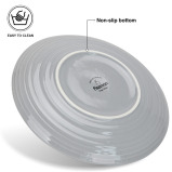 Fissman 2-Piece Plates Firmina Gray 21cm New Bone China - 2 miniature