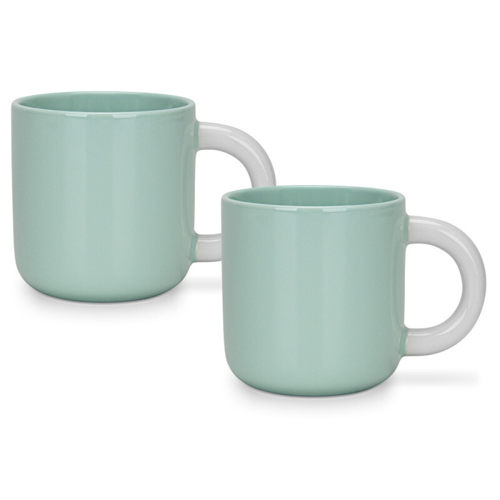 Fissman 2-Piece Mugs 360ml  Green New Bone China - 7