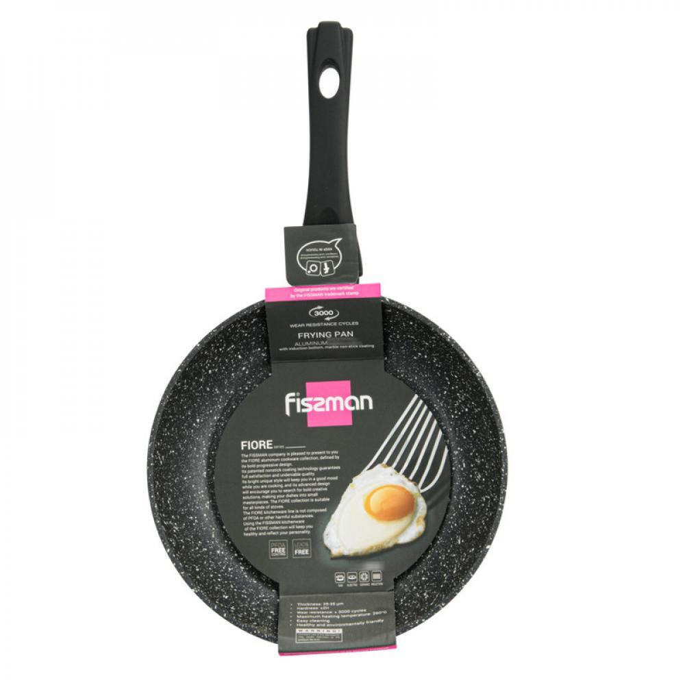 Fissman Frying Pan Fiore Series Marble Aluminium And Non-Stick Coating With Induction Bottom Grey 28x5.7cm - 1