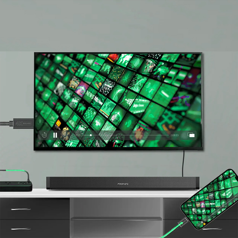 Promate Medialink-Lt Адаптер Высокой ЧЕТКОСТИ Usb-C - Hdmi - 4