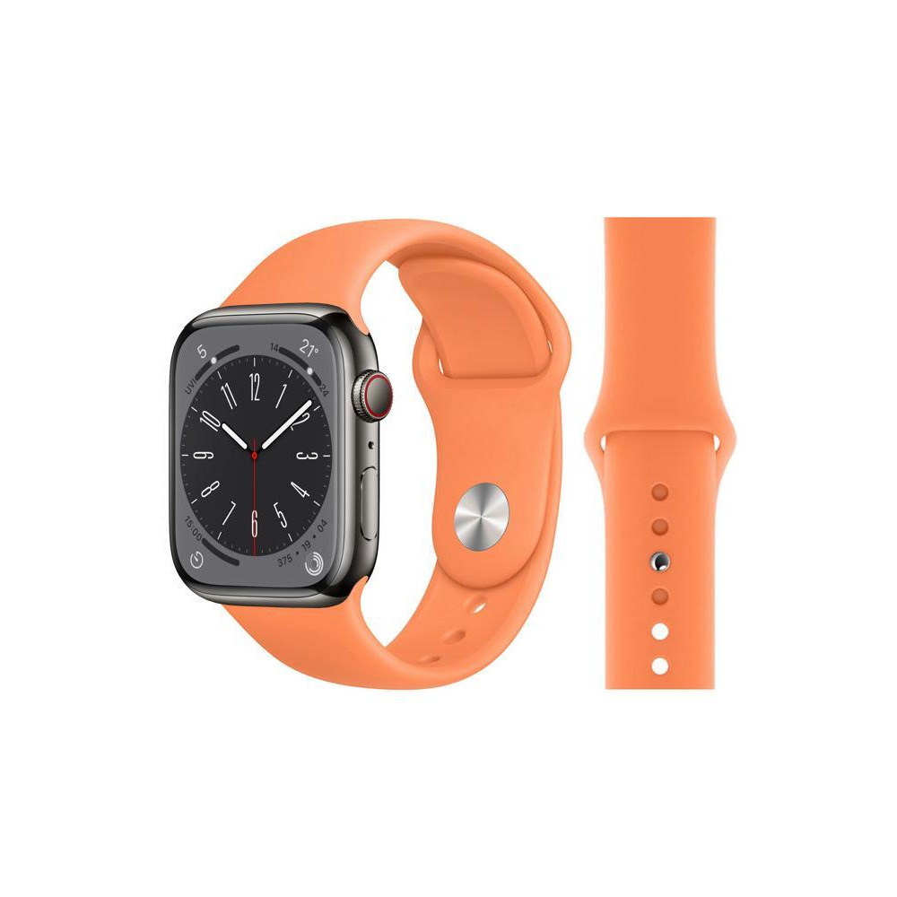 Perfii Solid Silicone Replacement Band for Apple Watch 49, 45, 44, 42 mm Series Ultra 8/7/6/5/4 SE - 1