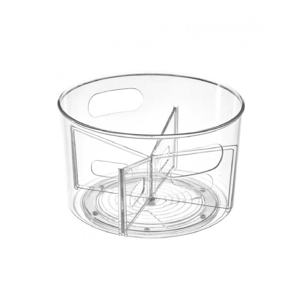 Interdesign Linus Customizable Turntable 10.5 x 10.5 x 6.4 inch Clear - 1
