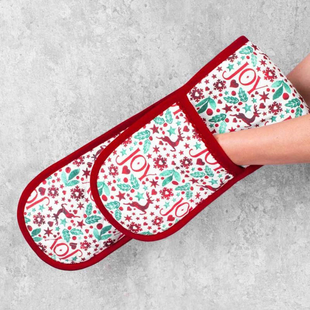 Rsw Christmas 18 x 88 cm Joy Double Oven Glove - 2
