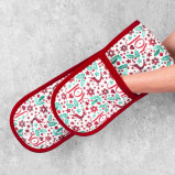 Rsw Christmas 18 x 88 cm Joy Double Oven Glove - 2 miniature