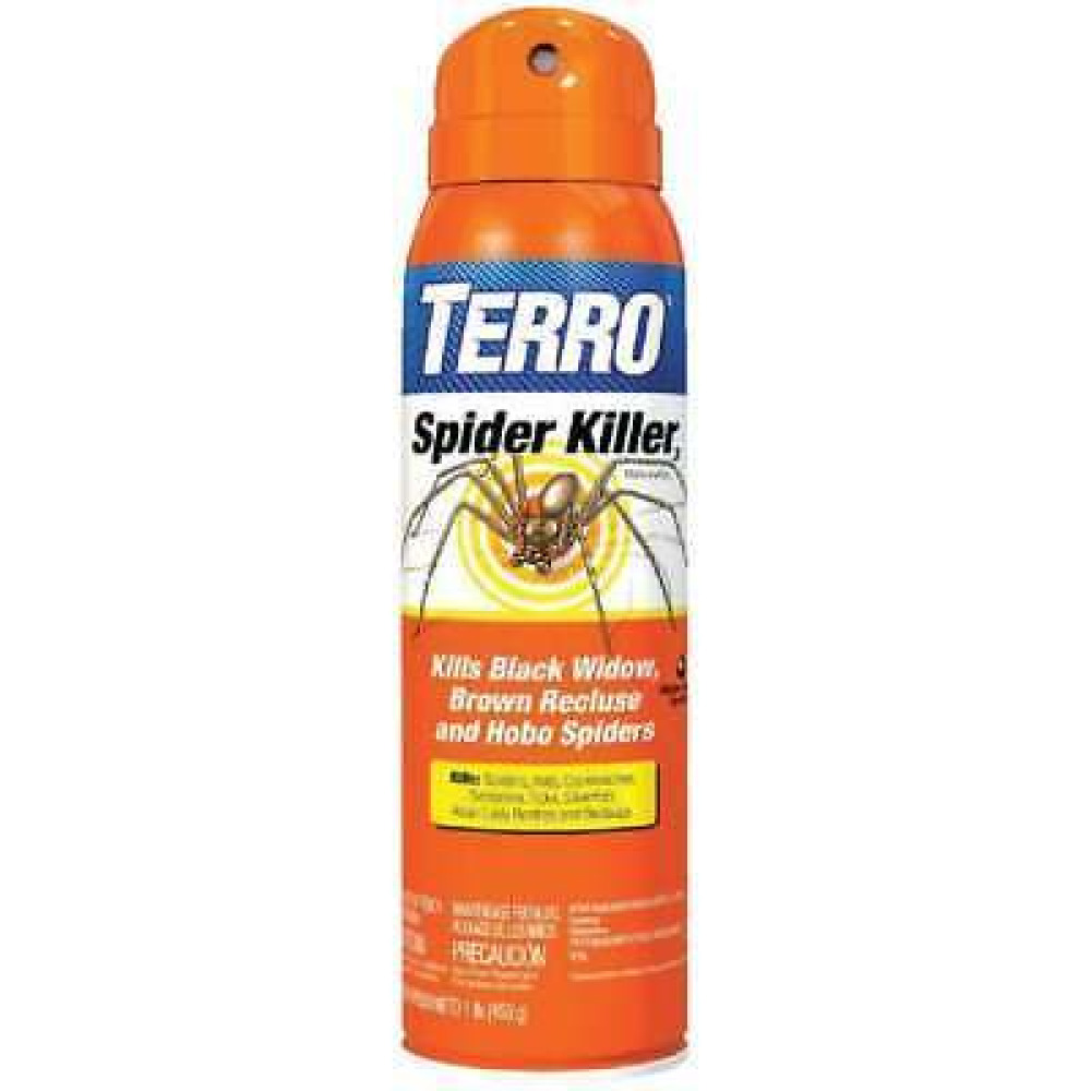Terro 16 OZ Aerosol Spider Killer-3 Terro Multi-Insect Killer - Kills Spiders, Ants, Roaches \& More  - 1