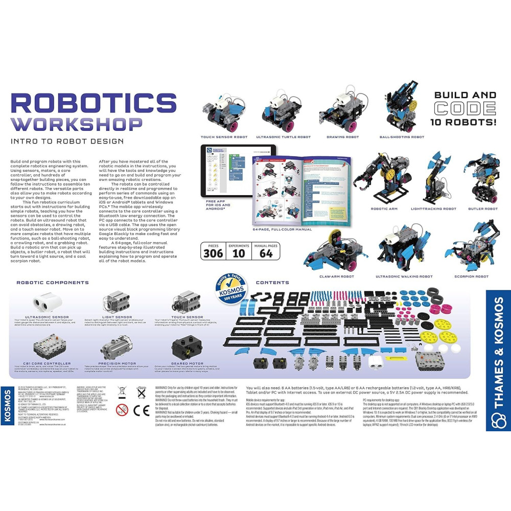 STEM Kit Thames & Kosmos Robotics Workshop for Kids - 6