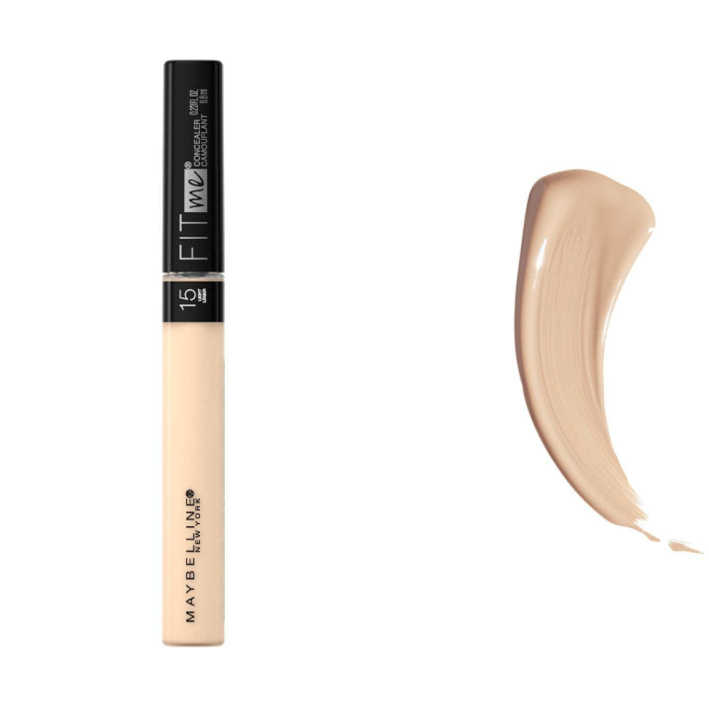 Maybelline New York Fit Me! Concealer, Fair 15, 1 ea (Pack of 2) - 6.8 ml - 2