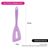 Fissman Iris Series Silicone Slotted Spatula\/Turner Purple 27cm - 2 miniature