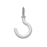 Ook 4 Pieces 78" White Cup Hook - 1 miniature