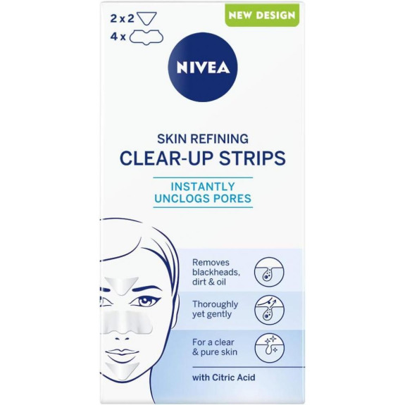NIVEA / Face strips, Skin refining, With citric acid, 6 pcs