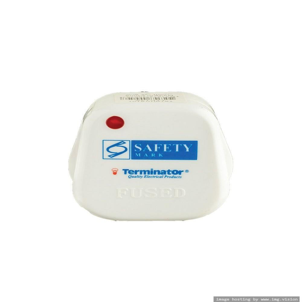 Заглушка верхняя Terminator с индикатором белый 13A - 3