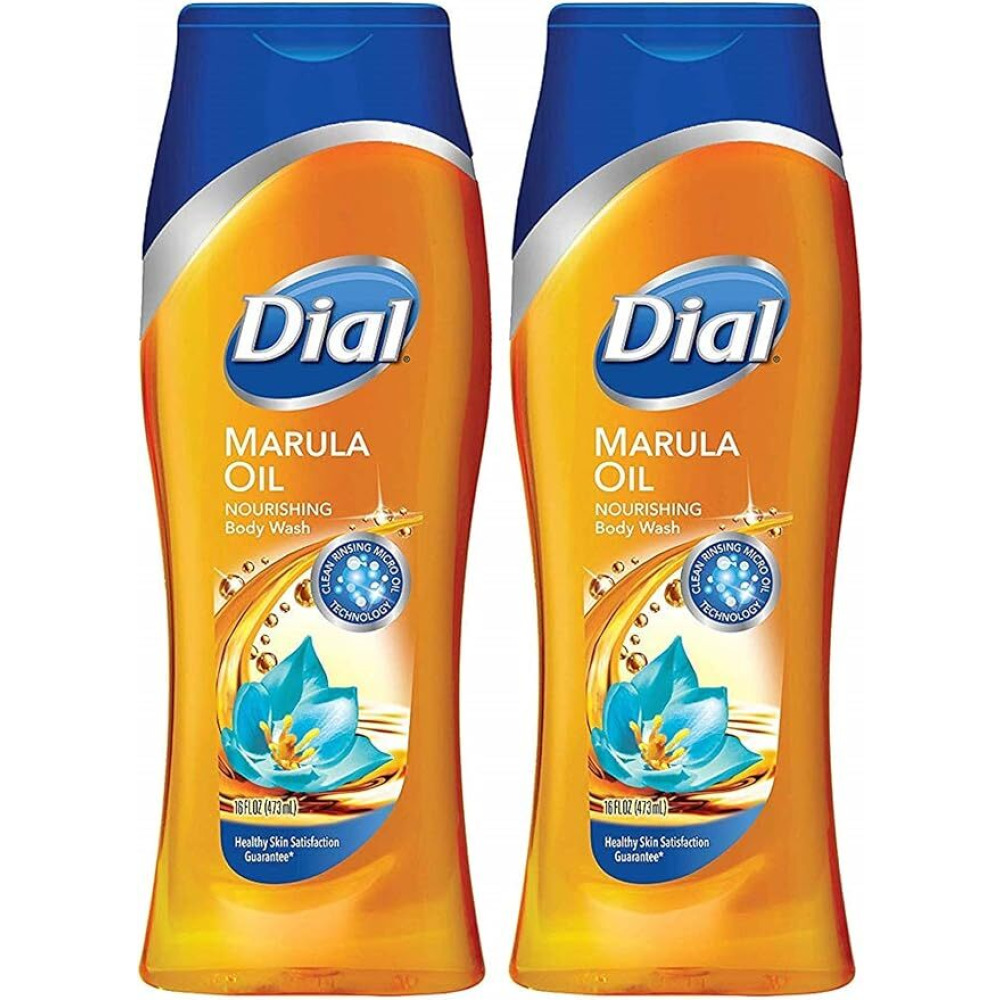 غسول الجسم المغذي من ديال - زيت المارولا - الوزن الصافي 16 أونصة سائلة (473 مل) لكل زجاجة - عبوة من زجاجتين - 1